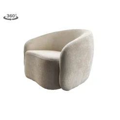 Tower Living Fauteuil Castro Stof Haga 23 Pearl (draaibaar)