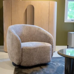 Tower Living Fauteuil Castro Stof Haga 30 Beige (draaibaar)