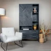 Tower Living Fauteuil Dante Stof Teddy Wit