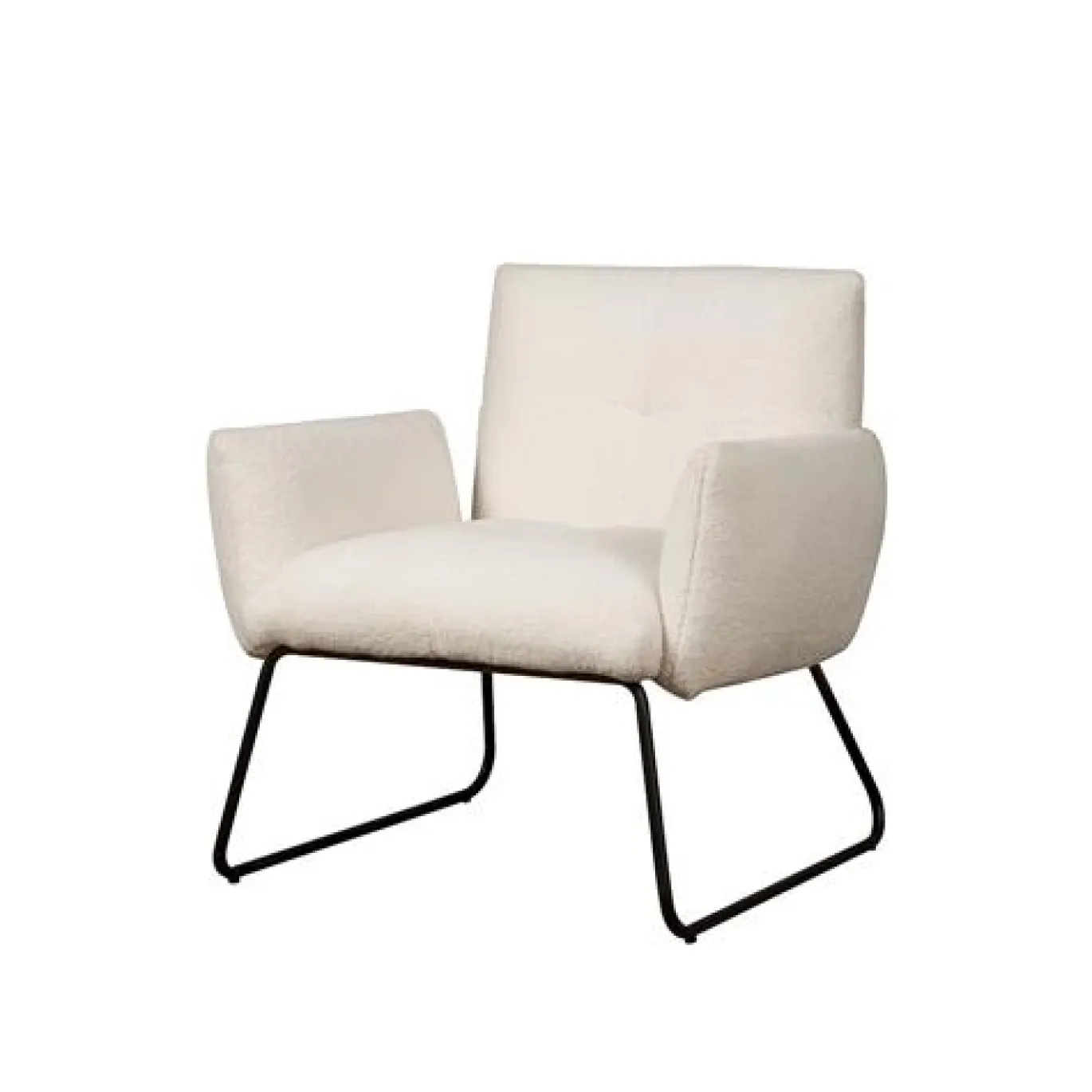 Tower Living Fauteuil Dante Stof Teddy Wit