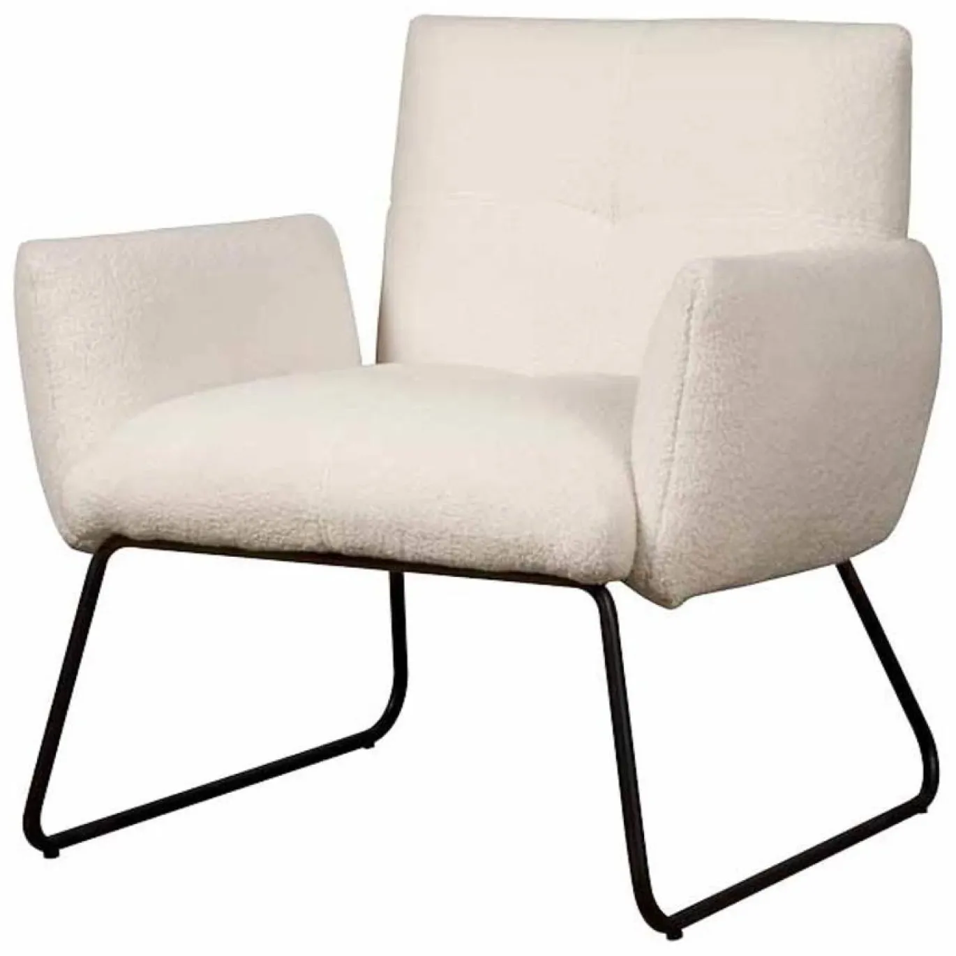 Tower Living Fauteuil Dante Stof Teddy Wit