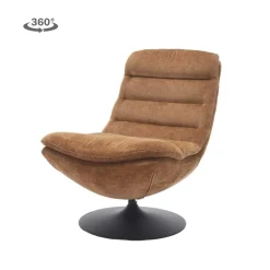 Tower Living Fauteuil Marano Harmony 56 Caramel Bruin (draaibaar)