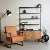 Tower Living Fauteuil Rocca Bull Cognac