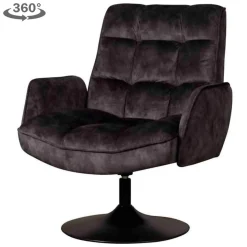 Tower Living Fauteuil Tropea Adore Donkergrijs 29 (draaibaar)