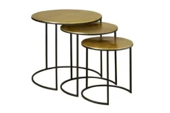 Tower Living Iron Renew Bijzettafel Set Van 3 Brons