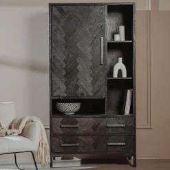 Tower Living Opbergkast Ziano 100cm Zwart
