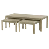 Tower Living Salontafel Amalfi En Bijzettafel (set) Whitewash Vanaf 50cm