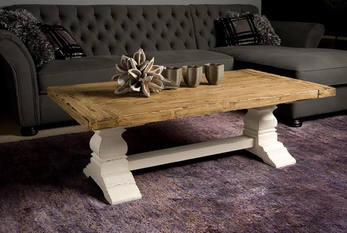 Tower Living Salontafel Amanda Open 135cm Wit