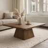 Tower Living Salontafel Asti Vierkant Bruin 90cm