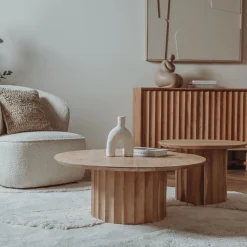 Tower Living Salontafel Crotone Set Rond 90ø/60øcm
