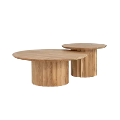 Tower Living Salontafel Crotone Set Rond 90ø/60øcm