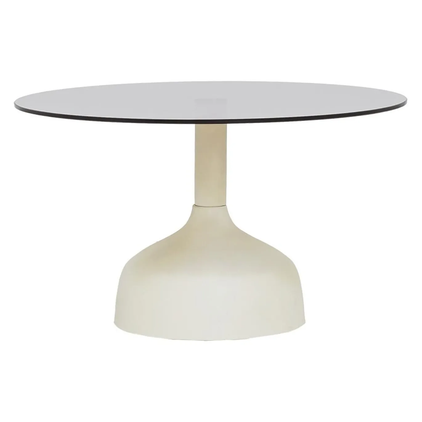 Tower Living Salontafel Elba Glas Gebroken Wit Rond 70cm