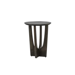 Tower Living Salontafel Fermo Rond Olijfbruin 40cm