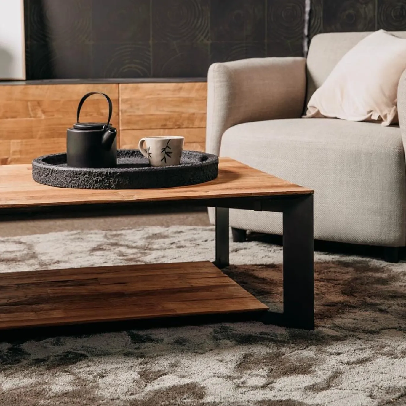 Tower Living Salontafel Pandora 135cm Bruin