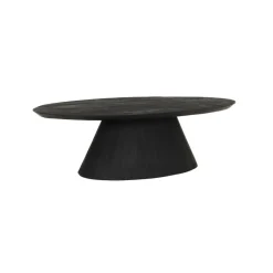 Tower Living Salontafel Premana Zwart Ovaal 135cm