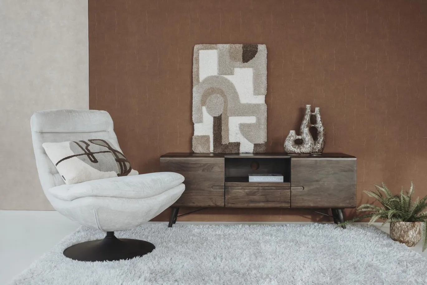 Tower Living Tv-meubel Aura Espresso 150cm