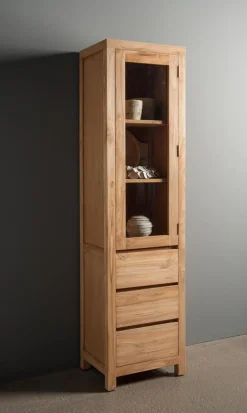 Tower Living Vitrinekast Corona 50cm Bruin