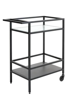 Trolley Bronco Zwart Metaal - Giga Living