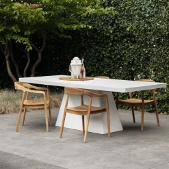 Tuintafel Avia Rechthoek Wit 240cm - Giga Meubel
