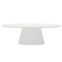 Tuintafel Cleo Ovaal Wit 160cm - Giga Meubel