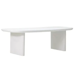 Tuintafel Maya Deens Ovaal Wit 240cm - Giga Meubel