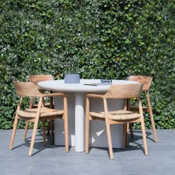 Tuintafel Miso Rond Beige Ø120cm - Giga Meubel