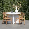 Tuintafel Miso Rond Wit Ø120cm - Giga Meubel