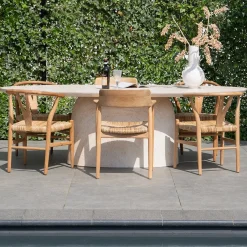 Tuintafel Myrna Ovaal Travertin 300cm - Giga Meubel