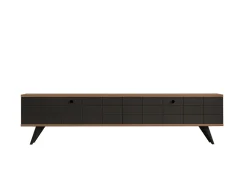 Tv-meubel Alberi Antraciet/Bruin 160cm