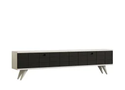 Tv-meubel Alberi Antraciet/Wit 160cm