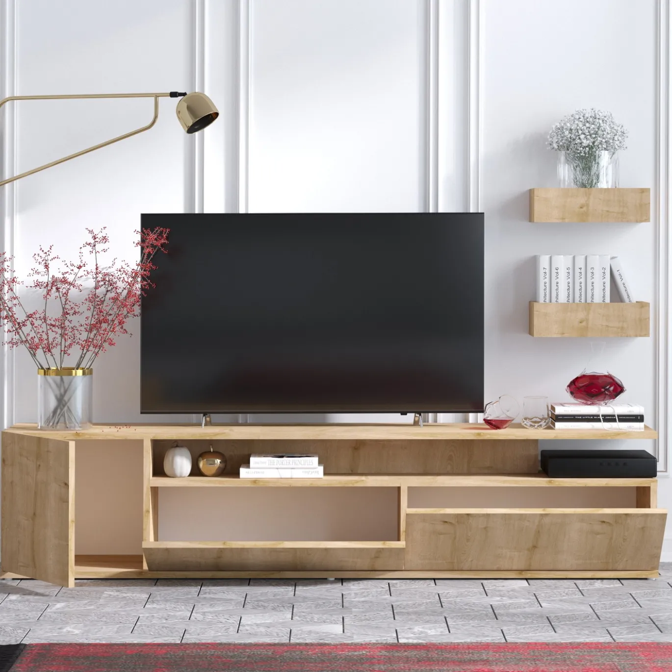 Tv-meubel Alika Naturel 180cm