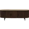 Tv-meubel Amber Donkerbruin Travertin 160cm - Giga Meubel