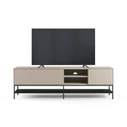 Tv-meubel Amira 2d2v 180cm Crème/zwart - Giga Meubel