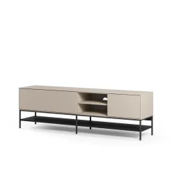 Tv-meubel Amira 2d2v 180cm Crème/zwart - Giga Meubel