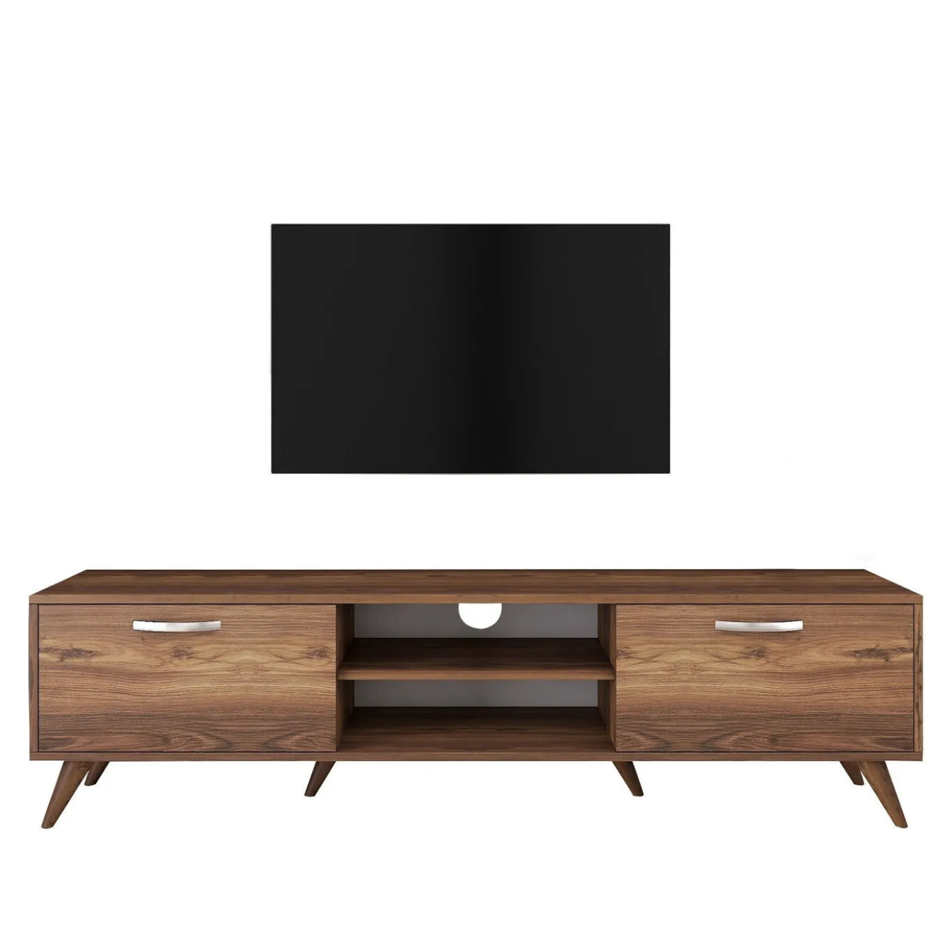 Tv-Meubel Amokh Melamine Walnoot