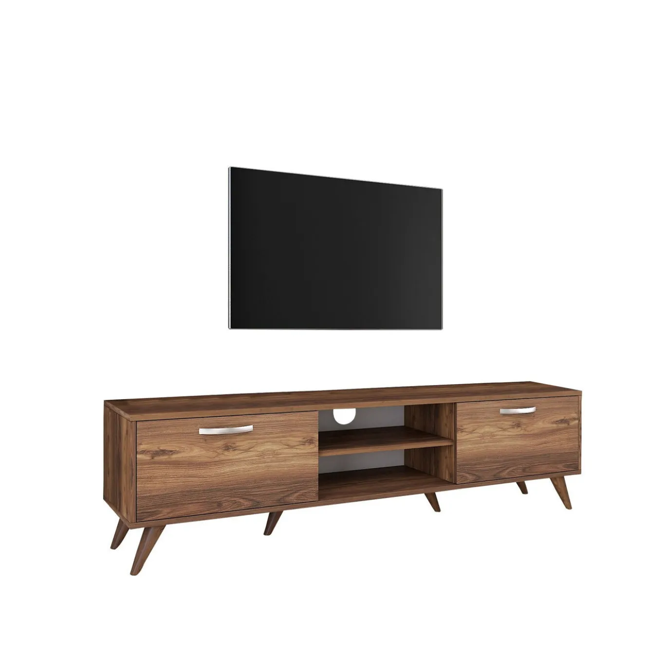 Tv-Meubel Amokh Melamine Walnoot