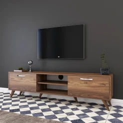 Tv-Meubel Amokh Melamine Walnoot