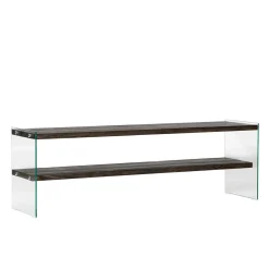 Tv-meubel Aqua Antraciet/Glas 140cm