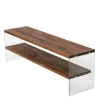 Tv-meubel Aqua Bruin/Glas 140cm