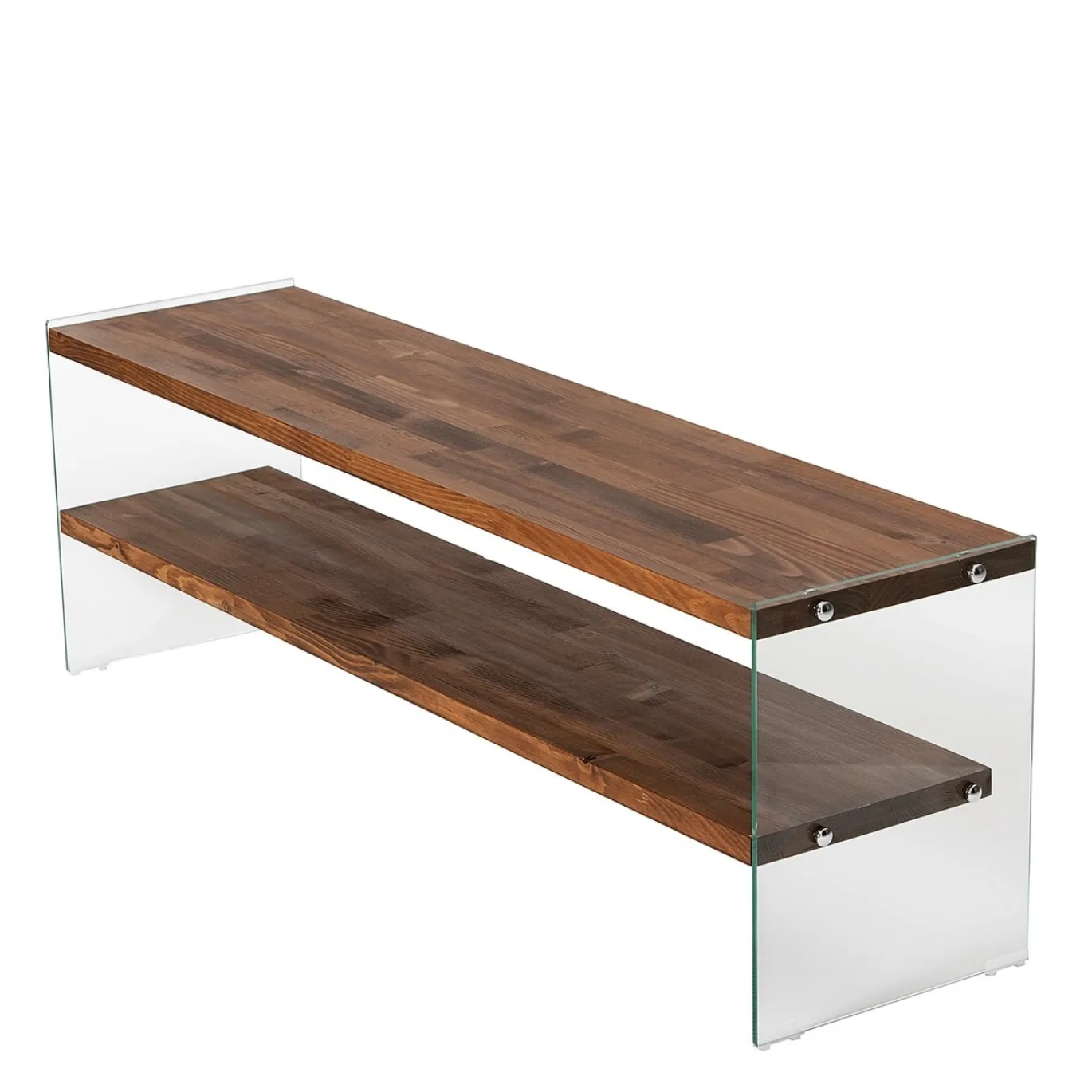 Tv-meubel Aqua Bruin/Glas 140cm