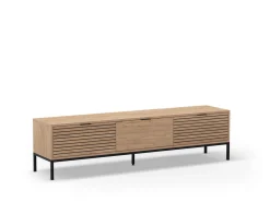 Tv-meubel Ariel 3L 180cm Naturel met Metaal - Giga Meubel