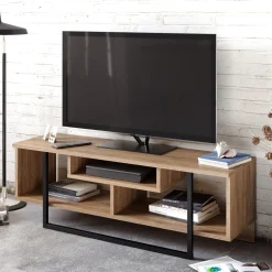 Tv-meubel Asal Naturel/Zwart 120cm