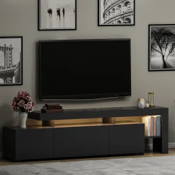 Tv-Meubel Beliz Melamine Antraciet
