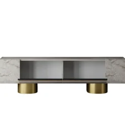 Tv-meubel Bohem Travertinlook/Goud 180cm
