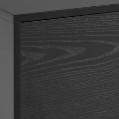 Tv-meubel Bronx MDF Zwart 140cm - Giga Living