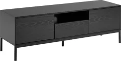 Tv-meubel Bronx MDF Zwart 140cm - Giga Living