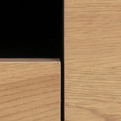Tv-meubel Bronx MDF Zwart/Naturel 140cm - Giga Living