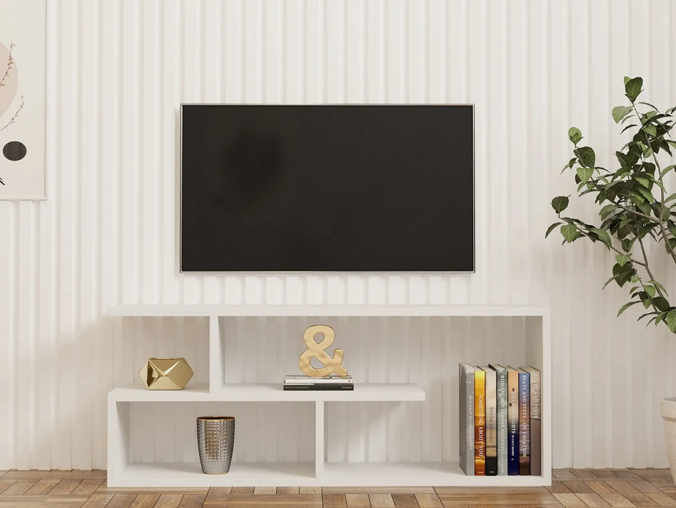 Tv-meubel Cafu Wit 100cm