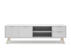 Tv-meubel Campus 2d2L2v Wit Wax - Giga Meubel