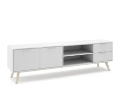 Tv-meubel Campus 2d2L2v Wit Wax - Giga Meubel